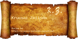 Krucsai Zelinda névjegykártya